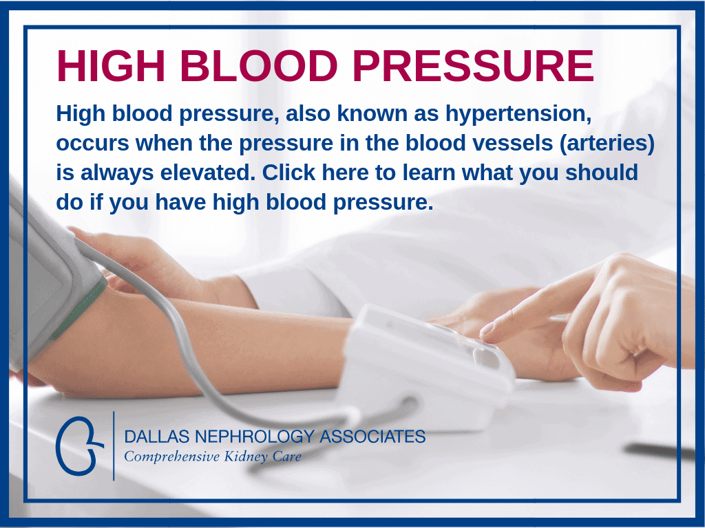 I have high blood pressurenow what?