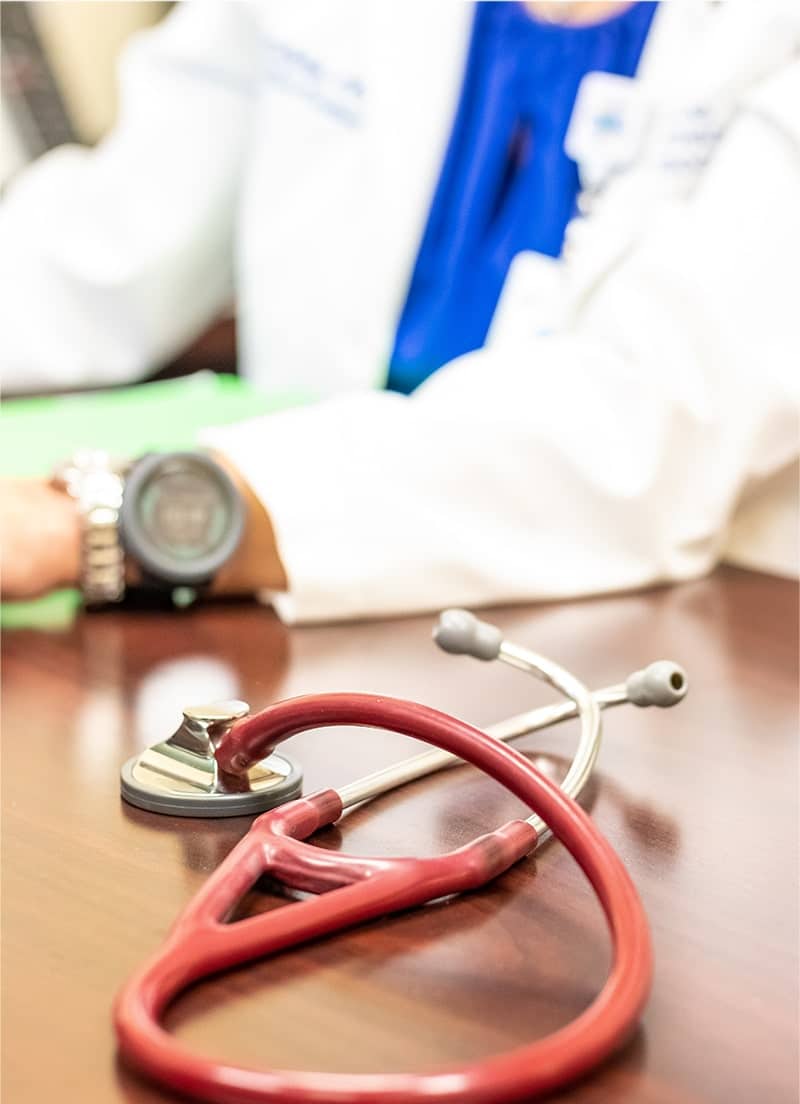 A doctor and a stethoscope